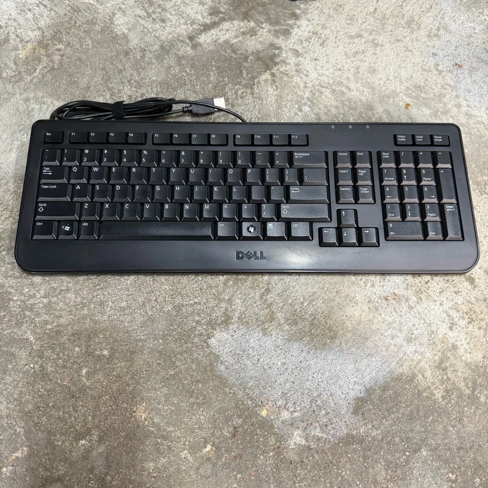 Dell Keyboard Mouse Speakers Bundle SK-8185 A215 USB Desktop PC Set Tested